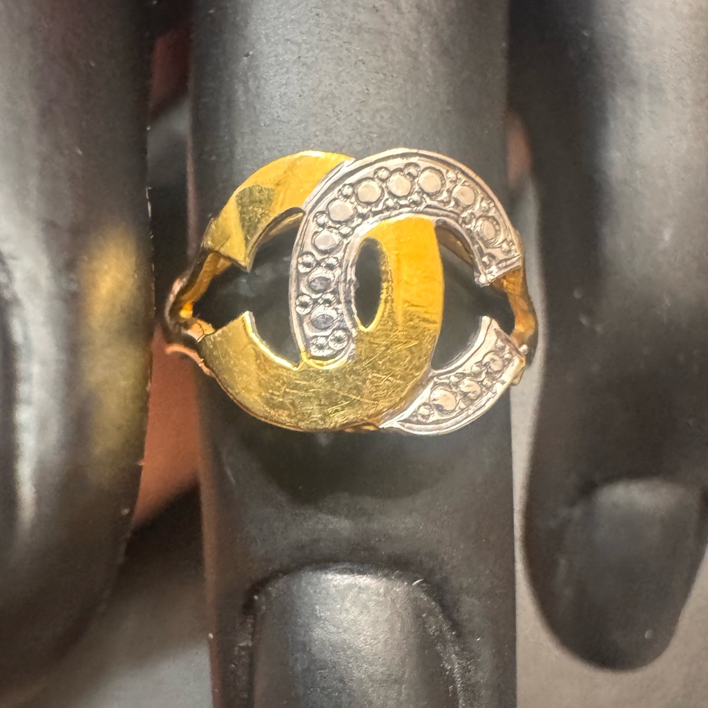 18k Real.Gold Ring Size 6